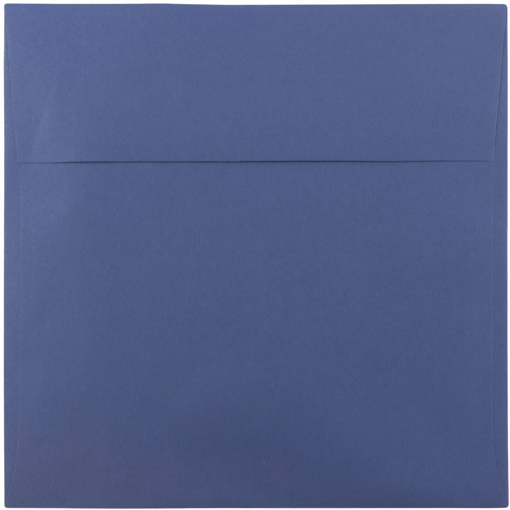 JAM Paper Color Square Invitation Envelopes, 8 1/2in x 8 1/2in, Gummed Seal, Presidential Blue, Pack Of 25 MPN:563916919