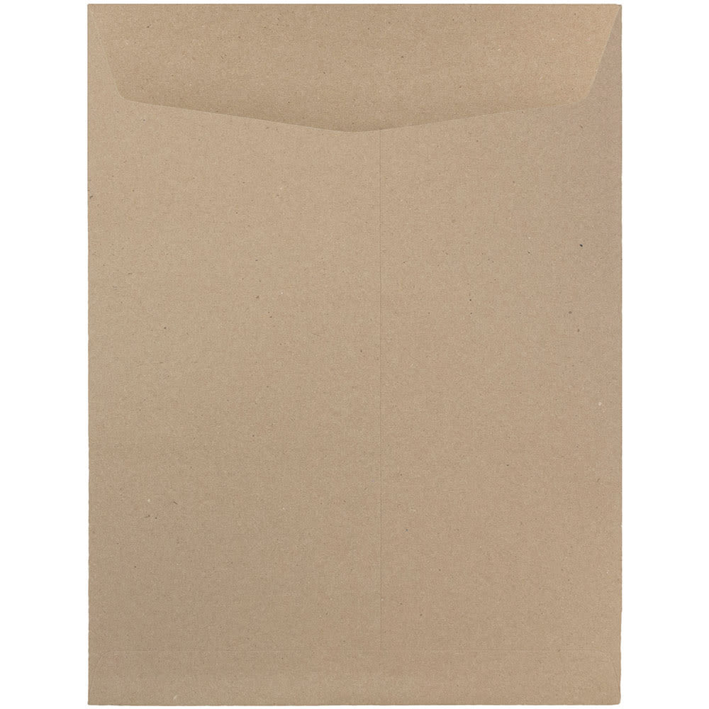 JAM Paper Open-End 9in x 12in Manila Catalog Envelopes, Gummed Seal, 100% Recycled, Brown Kraft, Pack Of 10 MPN:6315446B