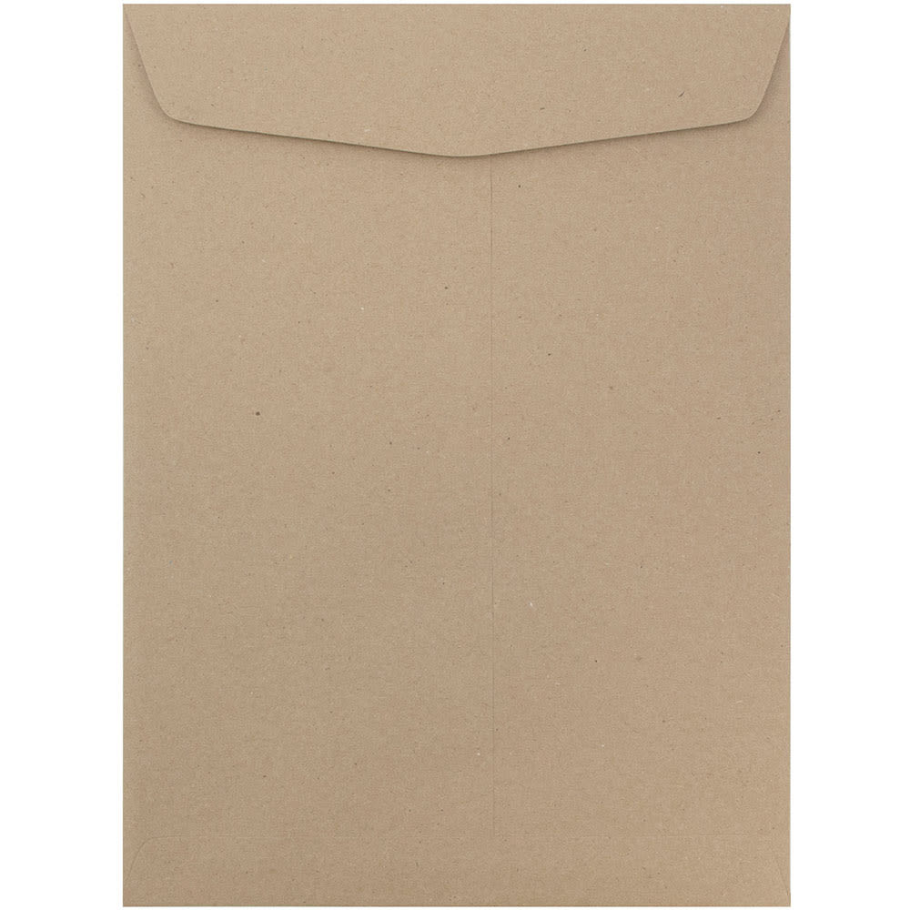 JAM Paper Open-End 10in x 13in Catalog Envelopes, Gummed Closure, 100% Recycled, Brown, Pack Of 10 MPN:6315603B