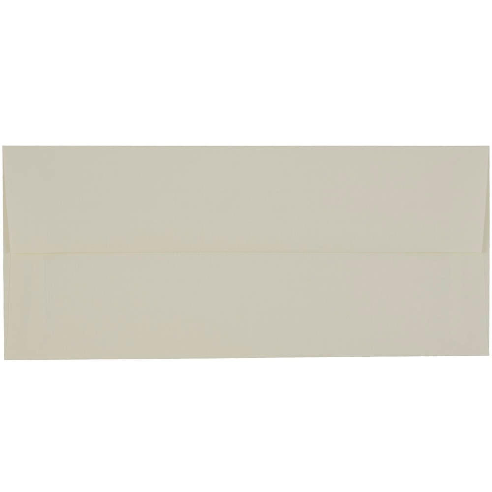 JAM PAPER #10 Business Strathmore Envelopes, 4 1/8in x 9 1/2in, Natural White Laid, Pack Of 25 MPN:70746