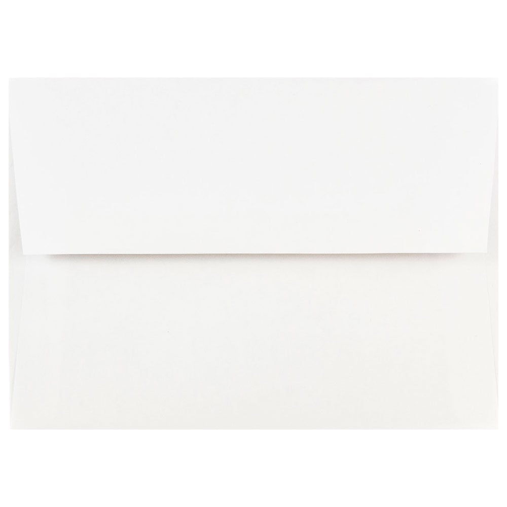 JAM Paper Booklet Invitation Envelopes, A7, Gummed Seal, White, Pack Of 25, 73767 MPN:73767