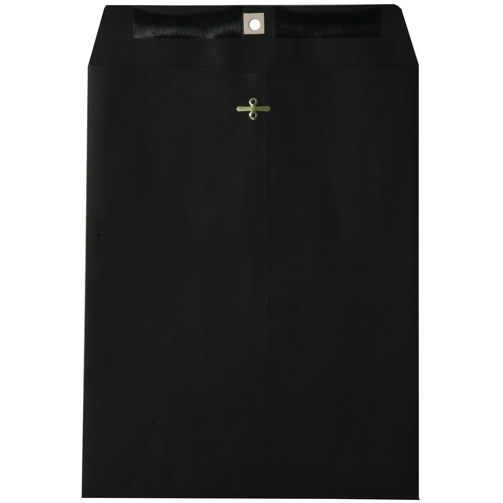 JAM Paper Open-End 9in x 12in Catalog Envelopes, Clasp Closure, Black, Pack Of 10 MPN:73854B