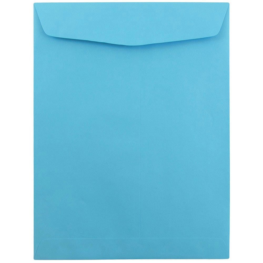 JAM Paper Open-End 9in x 12in Catalog Envelopes, Gummed Seal, 30% Recycled, Blue, Pack Of 10 MPN:80386B