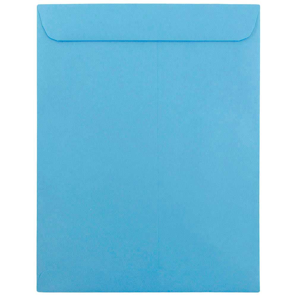 JAM Paper Open-End 10in x 13in Catalog Envelopes, Gummed Closure, 30% Recycled, Blue, Pack Of 10 MPN:87725B
