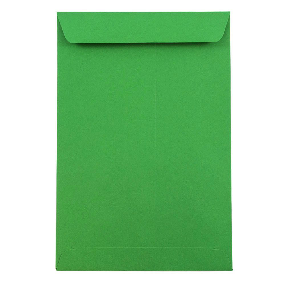 JAM Paper Open-End 6in x 9in Catalog Envelopes, Gummed Seal, 30% Recycled, Green, Pack Of 10 MPN:88103B