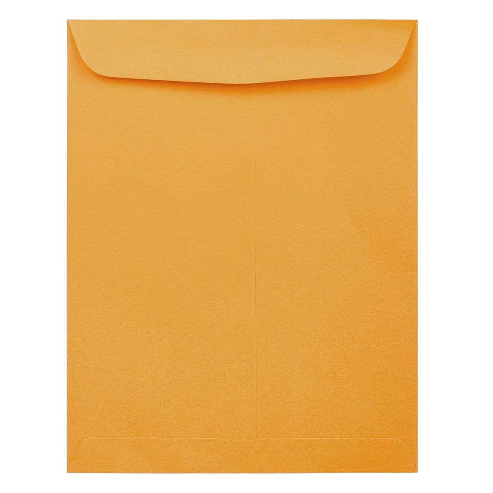 JAM Paper Open-End 12in x 15-1/2in Envelopes, Gummed Closures, Brown, Pack Of 50 Envelopes MPN:900493255D