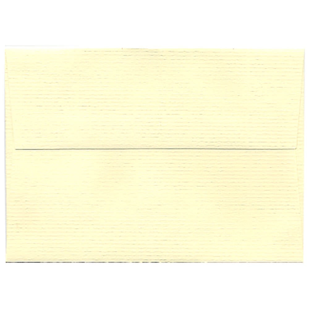 JAM Paper Booklet Envelopes (Strathmore Paper), #4 Bar (A1), Gummed Seal, Light Strathmore Ivory, Pack Of 25 MPN:900734088