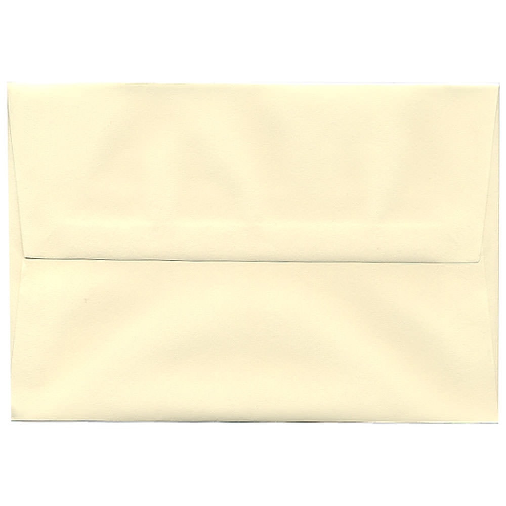 JAM Paper Booklet Invitation Envelopes, A8, Gummed Seal, Strathmore Ivory, Pack Of 25 MPN:900783880