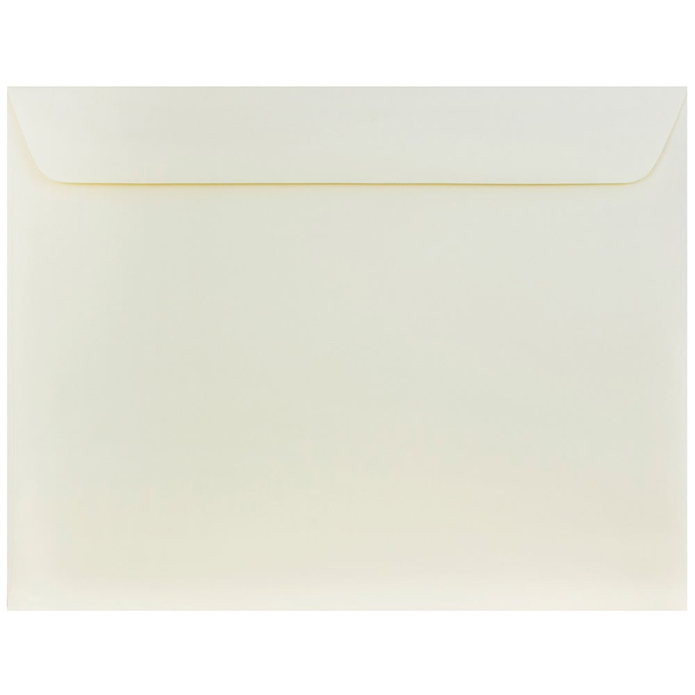 JAM Paper Booklet Strathmore Wove Envelopes, #13in, Gummed Seal, Strathmore Natural White, Pack Of 25 MPN:900797158