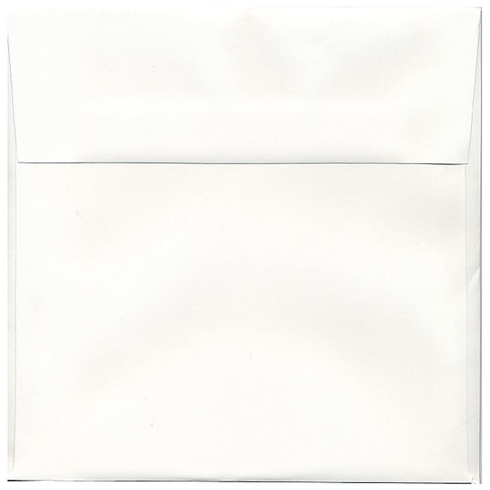 JAM Paper Strathmore Invitation Envelopes, 8 1/2in x 8 1/2in, Gummed Seal, Bright White, Pack Of 25 MPN:900858534