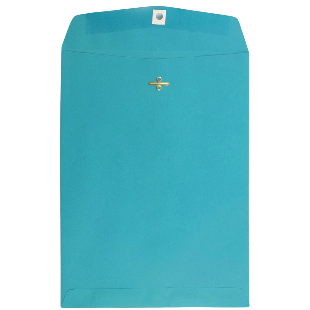 JAM Paper Open-End 9in x 12in Catalog Envelopes, Clasp Closure, 30% Recycled, Sea Blue, Pack Of 10 MPN:900906997B