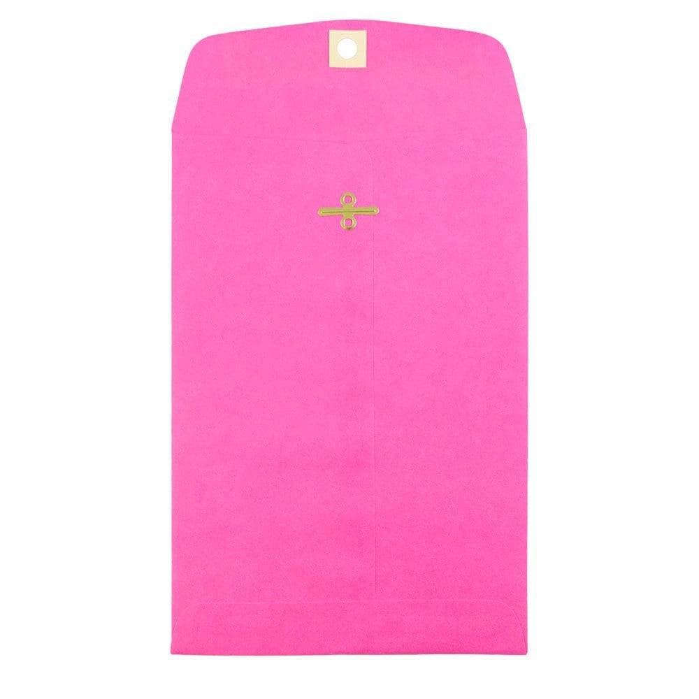 JAM Paper Open-End 6in x 9in Catalog Envelopes, Clasp Closure, Fuchsia Pink, Pack Of 10 MPN:900909024B