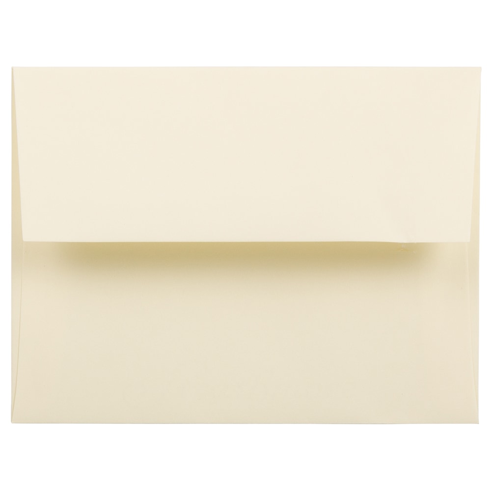 JAM Paper Booklet Invitation Envelopes, A2, Gummed Seal, Strathmore Ivory, Pack Of 25 MPN:900919415
