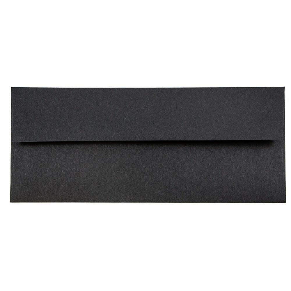 JAM PAPER #10 Business Premium Envelopes, 4 1/8in x 9 1/2in, Black Linen, Pack Of 25 MPN:900921796