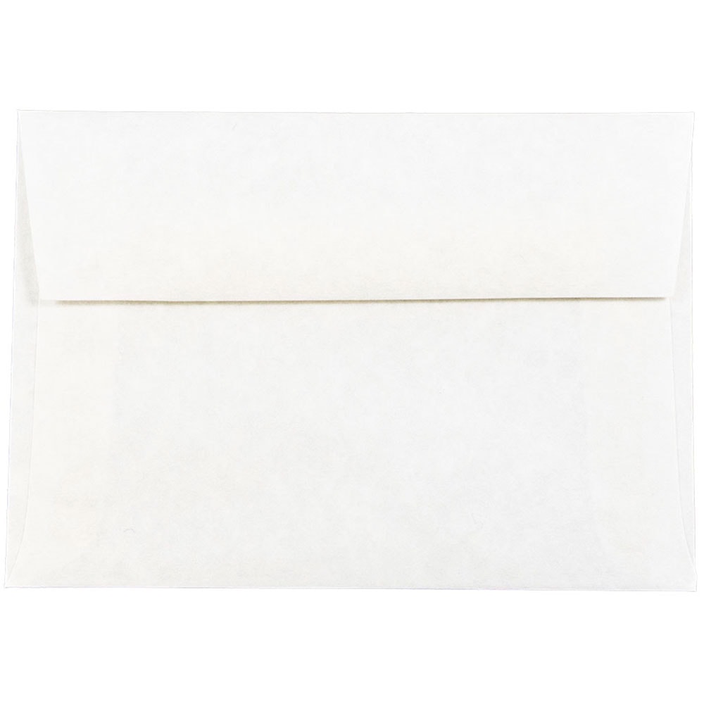 JAM Paper Booklet Envelopes, #4 Bar (A1), Gummed Seal, 30% Recycled, White, Pack Of 25 MPN:900926656