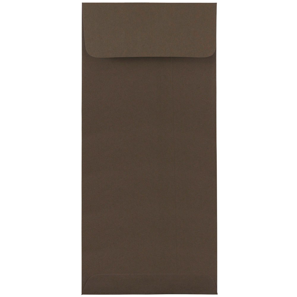 JAM Paper #10 Policy Envelopes, Gummed Seal, 100% Recycled, Chocolate Brown, Pack Of 25 MPN:900940724