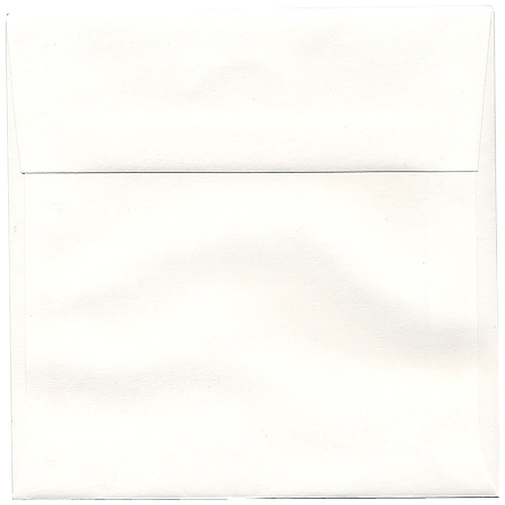 JAM Paper Strathmore Invitation Envelopes, 6in x 6in, Gummed Seal, Bright White, Pack Of 25 MPN:900958831
