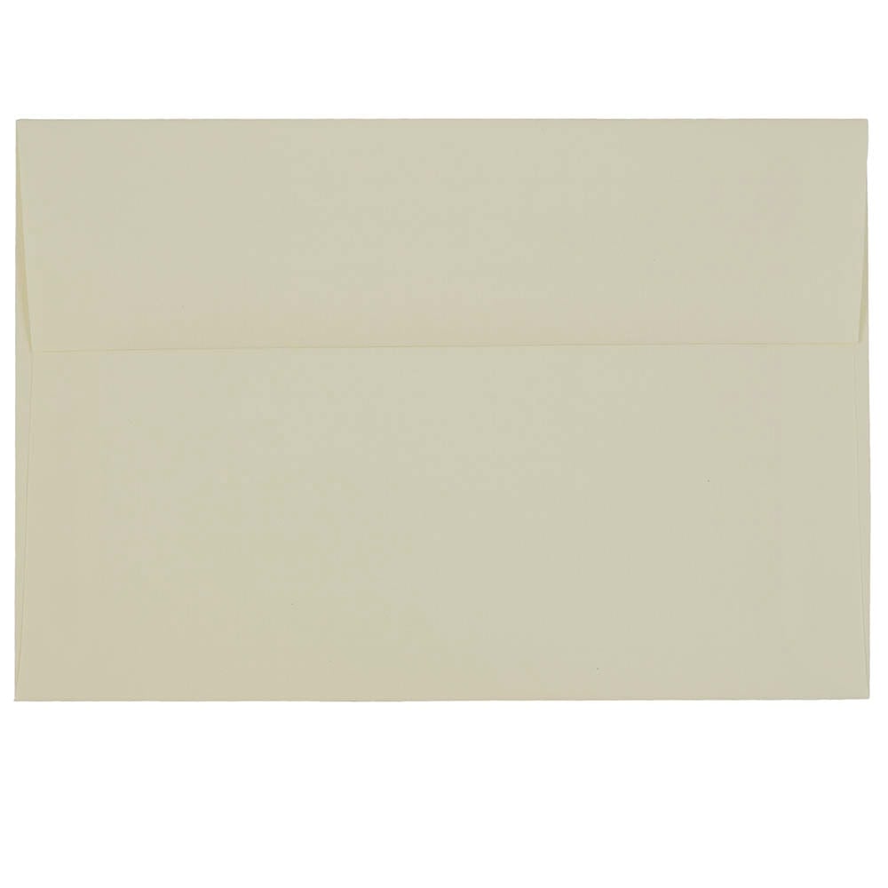 JAM Paper Booklet Invitation Envelopes, A8, Gummed Seal, Strathmore Bright Ivory, Pack Of 25 MPN:90810172