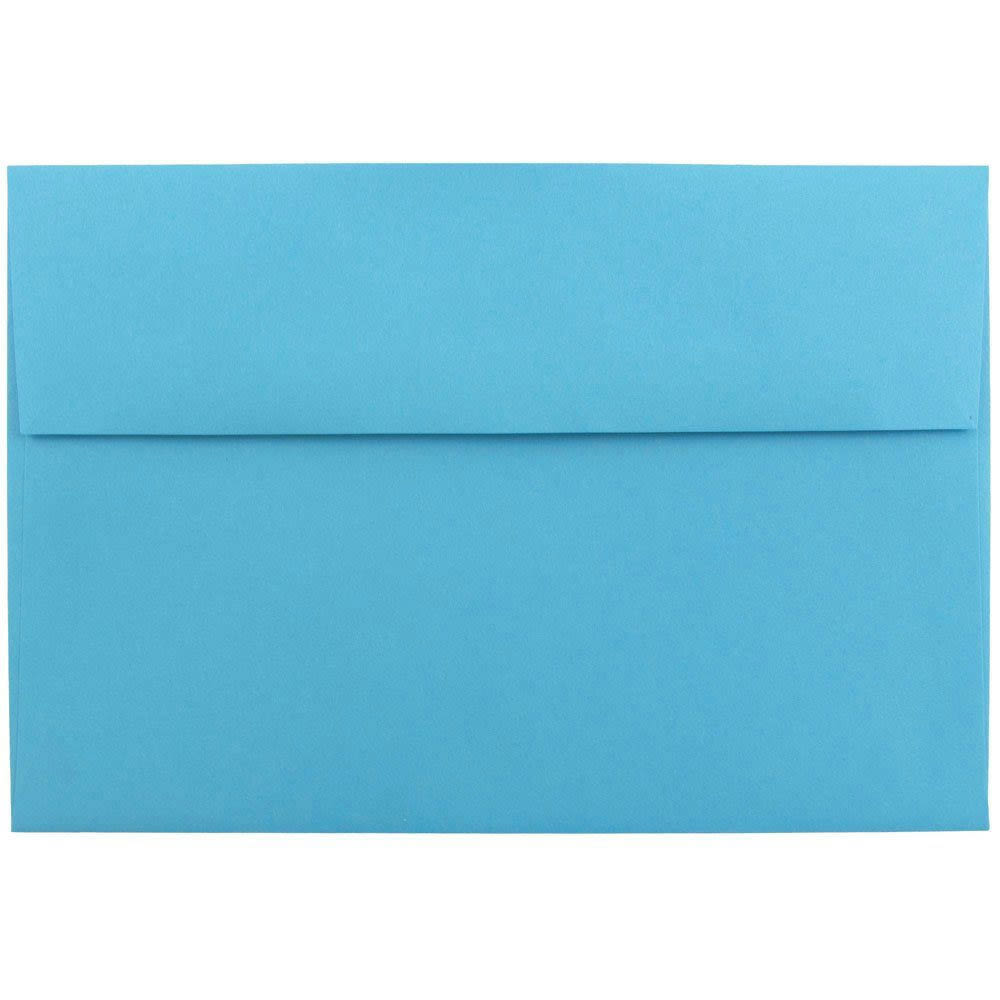 JAM Paper Booklet Invitation Envelopes, A8, Gummed Seal, 30% Recycled, Dark Blue, Pack Of 25 MPN:95435