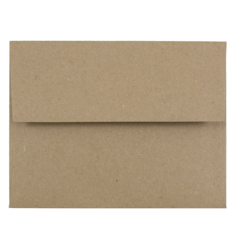 JAM Paper Booklet Invitation Envelopes, Gummed Seal, A2, 100% Recycled, Light Brown, Pack Of 25 MPN:LEKR600