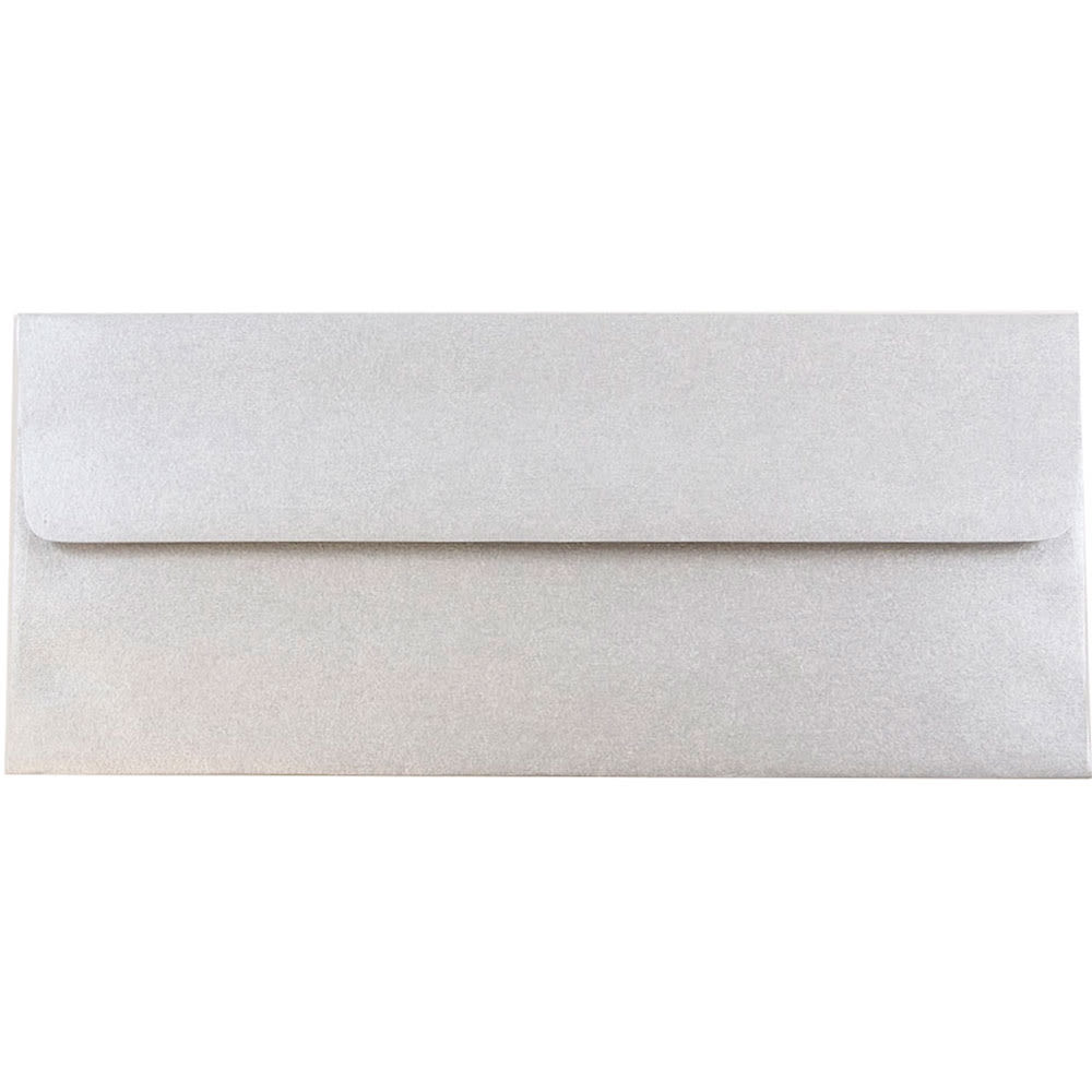 JAM Paper #10 Envelopes, Gummed Seal, Silver Stardream Metallic, Pack Of 25 MPN:SD5360 06