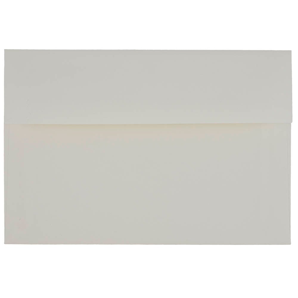 JAM Paper Booklet Invitation Envelopes, A8, Gummed Seal, Strathmore Bright White, Pack Of 25 MPN:STTW761