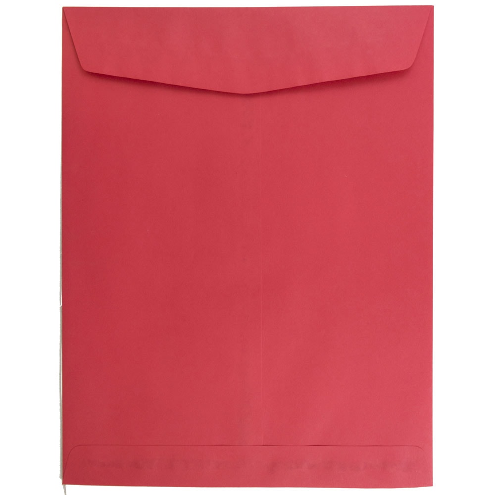 JAM Paper Open-End 10in x 13in Catalog Envelopes, Gummed Closure, 30% Recycled, Red, Pack Of 10 MPN:V0128192B