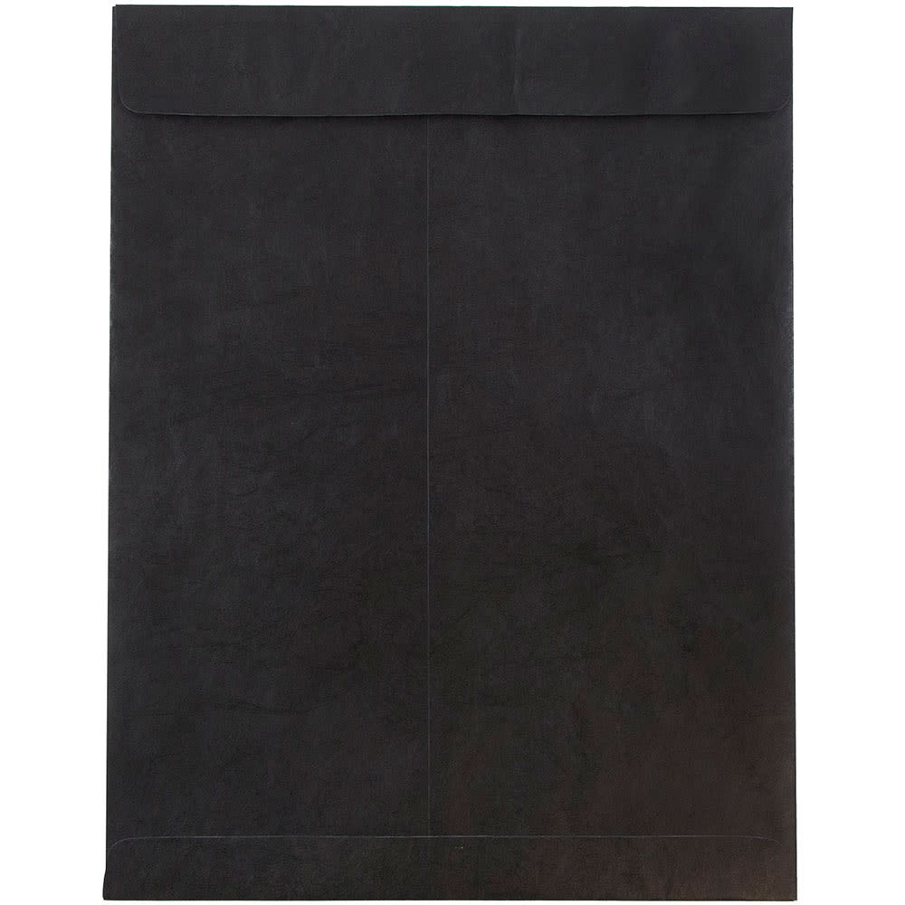 JAM Paper Tyvek Open-End 10in x 13in Catalog Envelopes, Self-Adhesive, Black, Pack Of 25 MPN:V021376