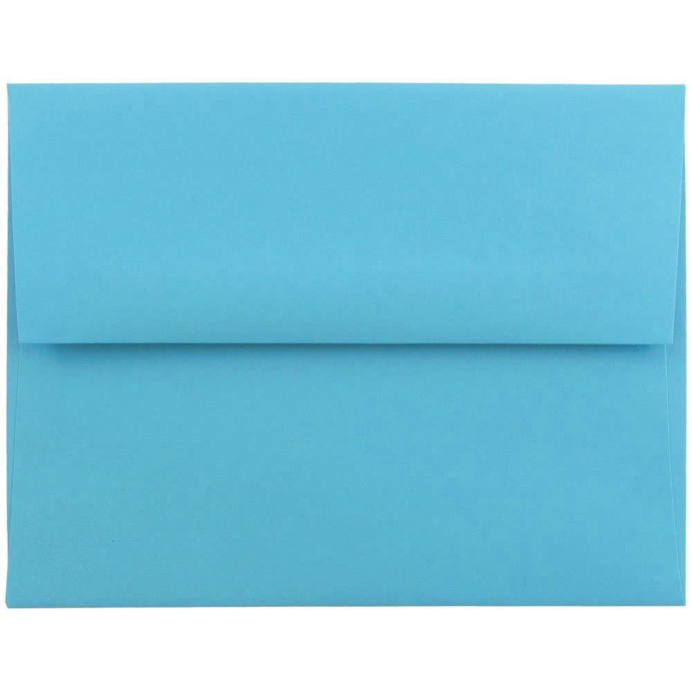 JAM Paper Booklet Invitation Envelopes, A2, Gummed Seal, 30% Recycled, Dark Blue, Pack Of 25 MPN:WDBH600