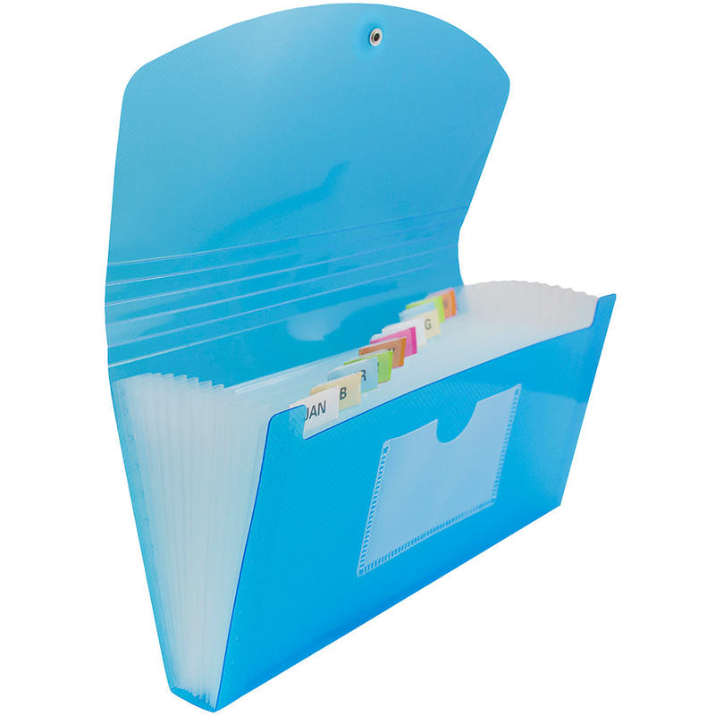 JAM Paper Expanding File, 6in Expansion, 4-1/2in x 7in, Blue MPN:221618980OD