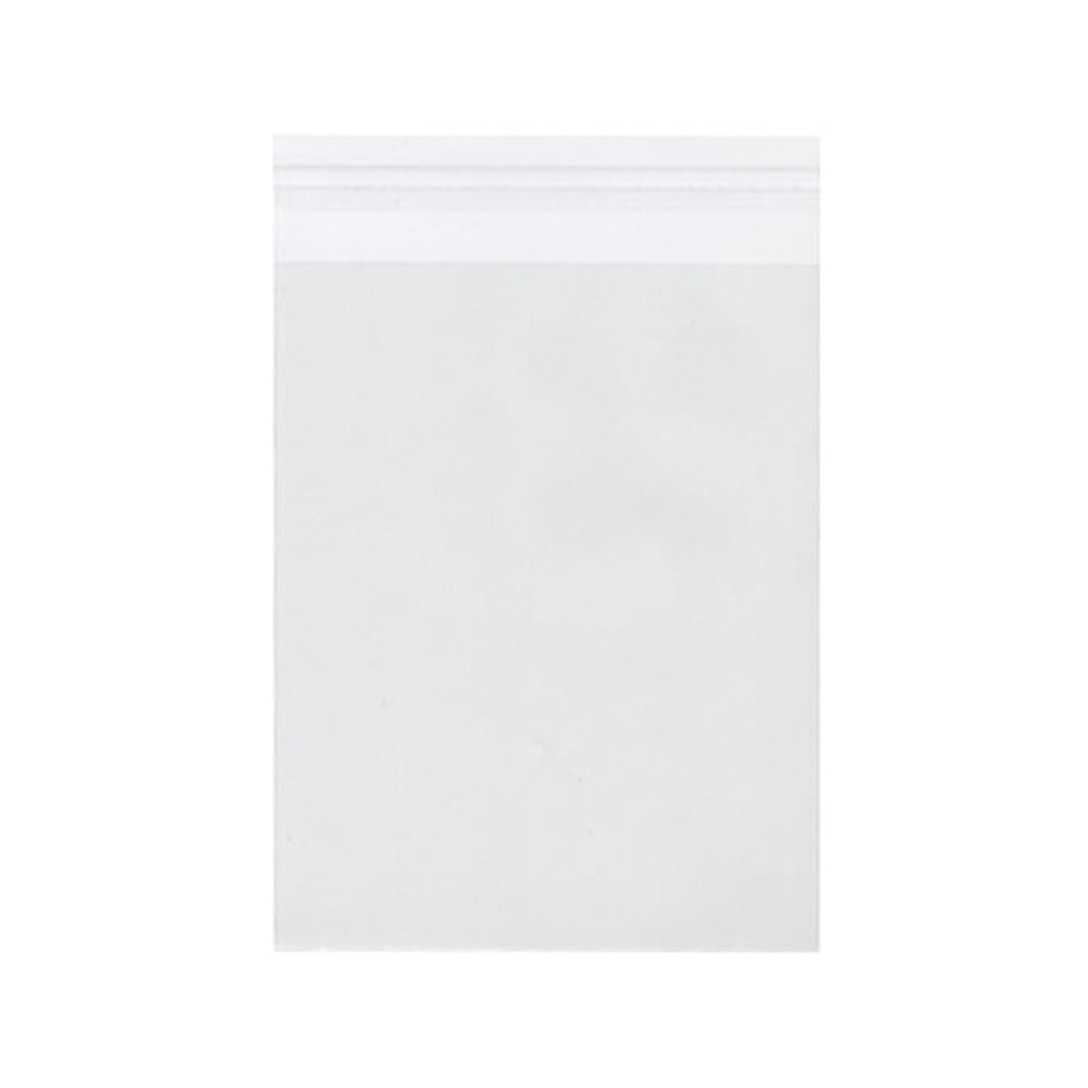 JAM Paper Self-Adhesive Cello Sleeve Envelopes, 6 7/16in x 8 1/4in, Clear, Pack Of 100 MPN:A8CELLO