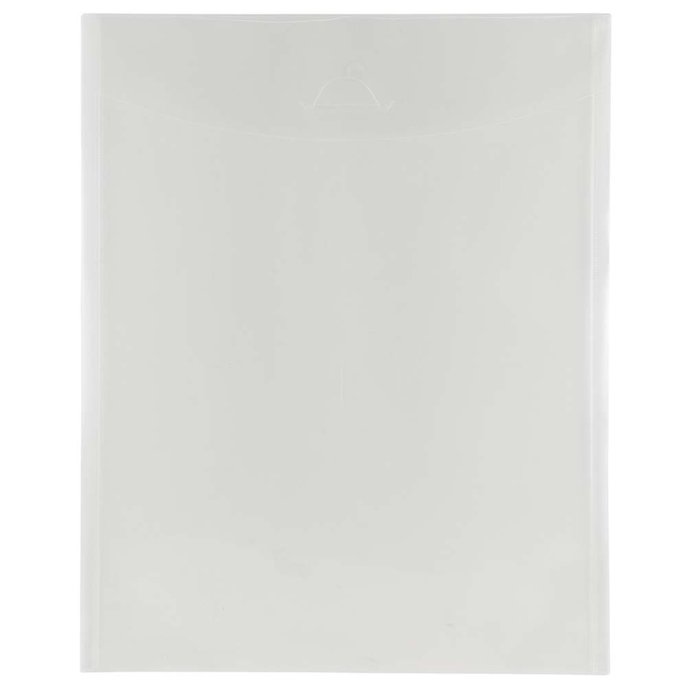 JAM Paper Plastic Envelopes, 11in x 14in, Clear, Pack Of 12 MPN:1541749