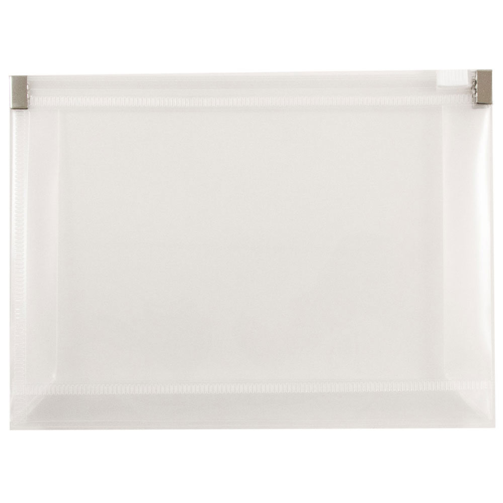 JAM Paper Plastic Envelopes, 4 1/2in x 6 1/2in, Clear, Pack Of 12 MPN:473Z1CL