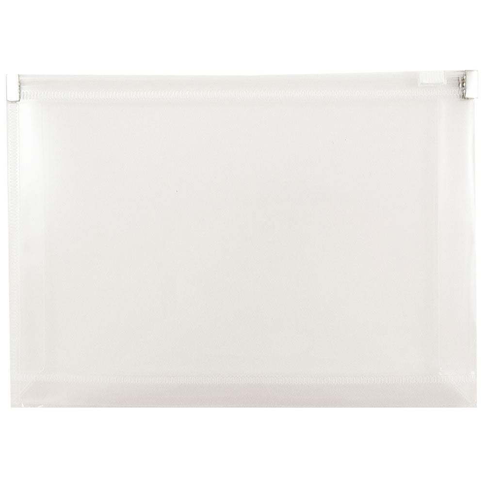 JAM Paper Plastic Envelopes, 5 1/4in x 8in, Clear, Pack Of 12 MPN:920Z1CL