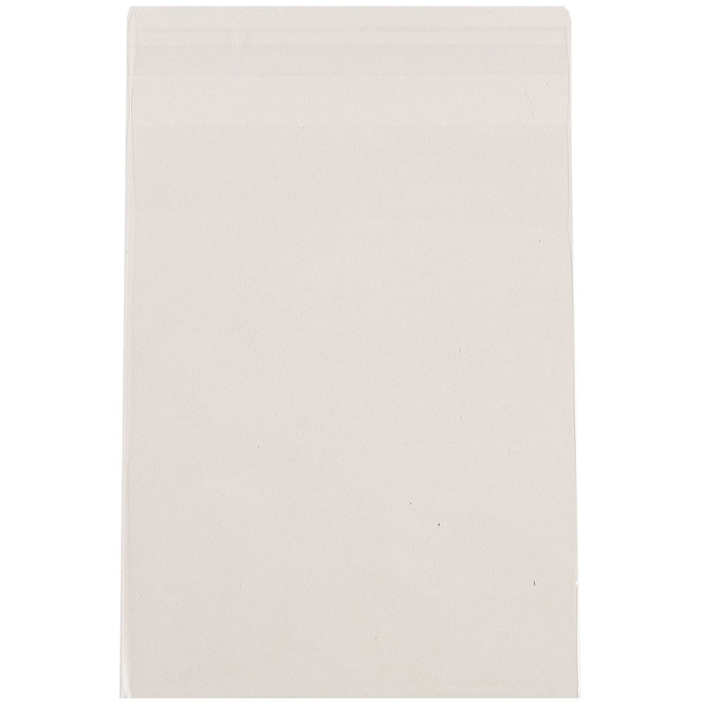 JAM Paper Self-Adhesive Cello Sleeve Envelopes, 4 5/8in x 5 7/8in, Clear, Pack Of 100 MPN:A2CELLO