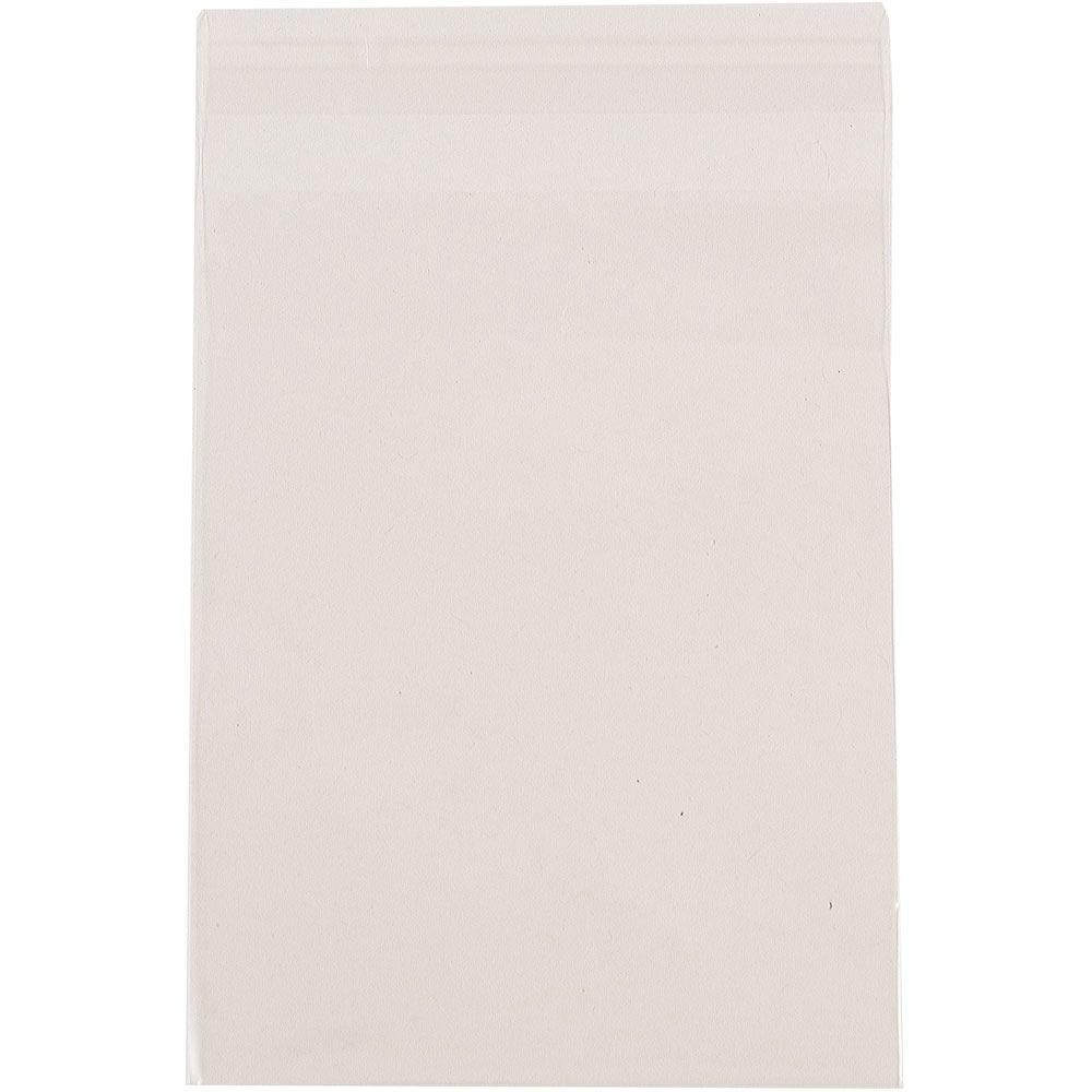 JAM Paper Self-Adhesive Cello Sleeve Envelopes, 4 15/16in x 6 9/16in, Clear, Pack Of 100 MPN:A6CELLO