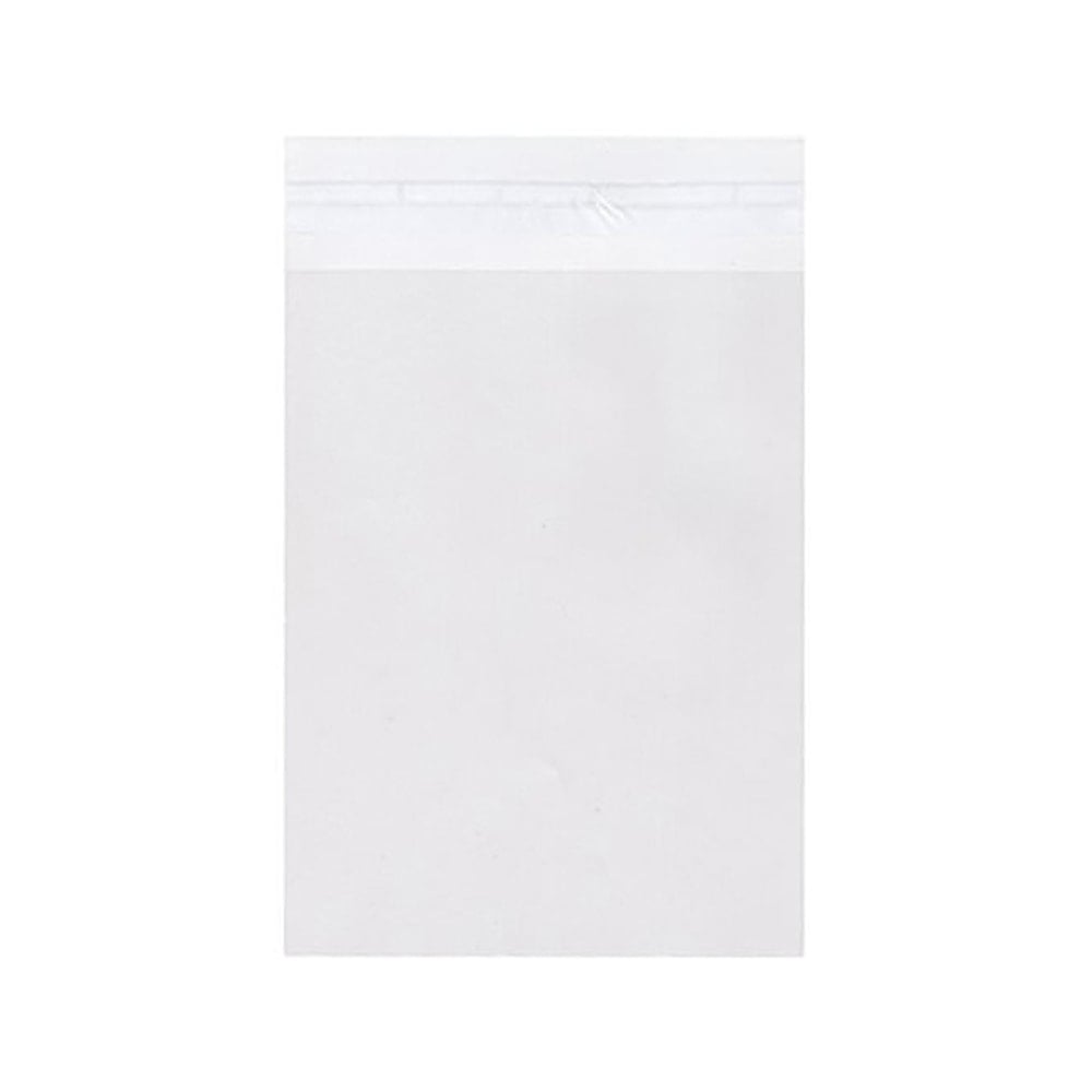 JAM Paper Self-Adhesive Cello Sleeve Envelopes, 5 7/16in x 7 3/8in, Clear, Pack Of 100 MPN:A7CELLO