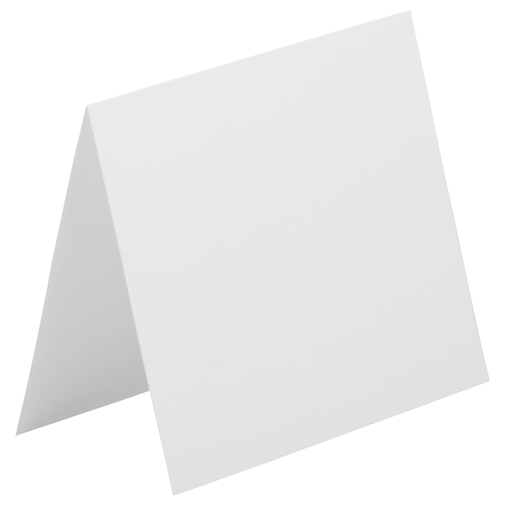 JAM Paper Strathmore Fold-Over Cards, With Panel, 4 3/8in x 5 7/16in, Bright White, Pack Of 25 MPN:1745715