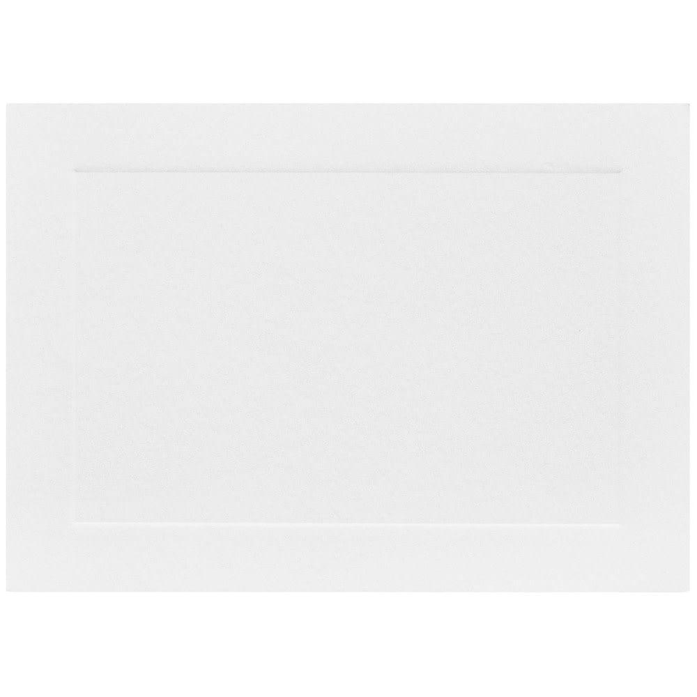 JAM Paper Blank Cards, 3 1/2in x 4 7/8in, With Panel Border, White, Pack Of 100 MPN:175965