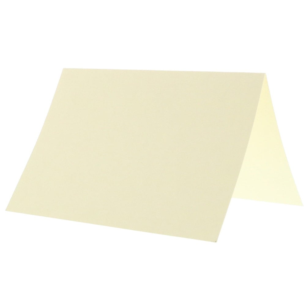 JAM Paper Blank Cards, 3 1/2in x 4 7/8in, Fold-Over, Ivory Linen, Pack Of 100 MPN:309877