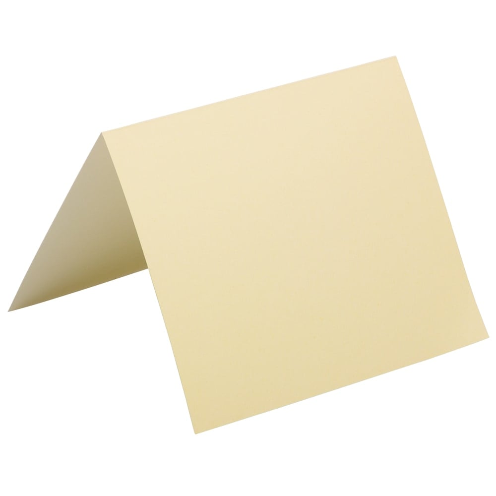 JAM Paper Blank Fold-Over Cards, 4 3/8in x 5 7/16in, Ivory, Pack Of 100 MPN:309908