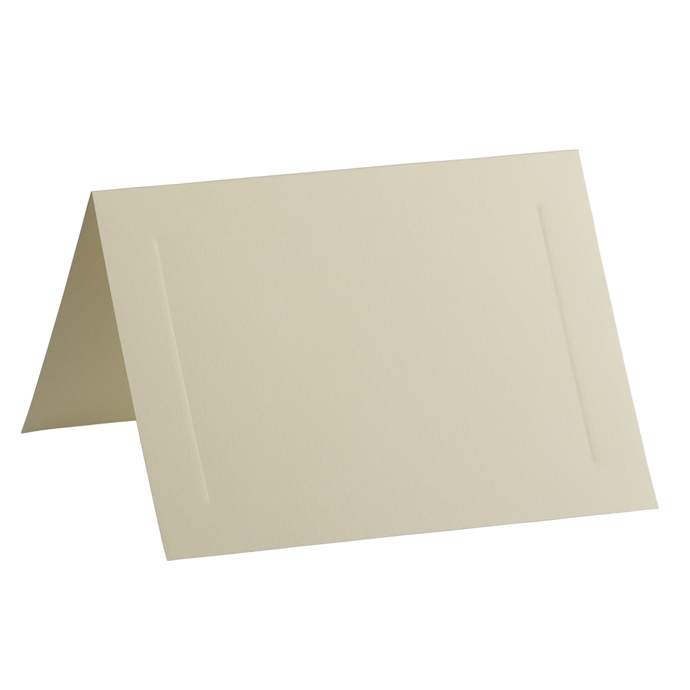 JAM Paper Note Cards, Fold-Over, Panel Border, 4 5/8in x 6 1/4in, Ivory, Pack Of 25 MPN:309932C