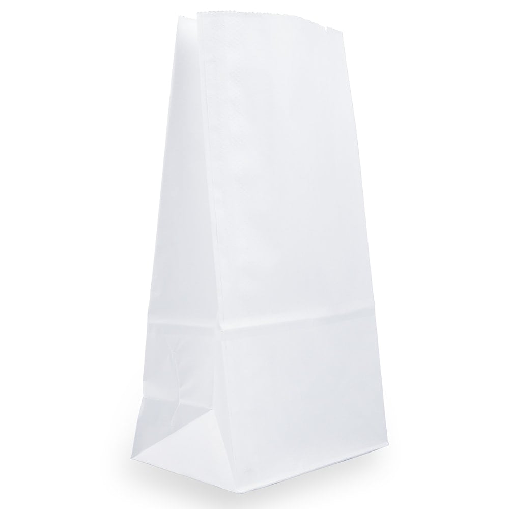 JAM Paper Kraft Lunch Bags, Large, 11 x 6 x 3 3/4, White, Pack Of 25 Bags MPN:692KRWH