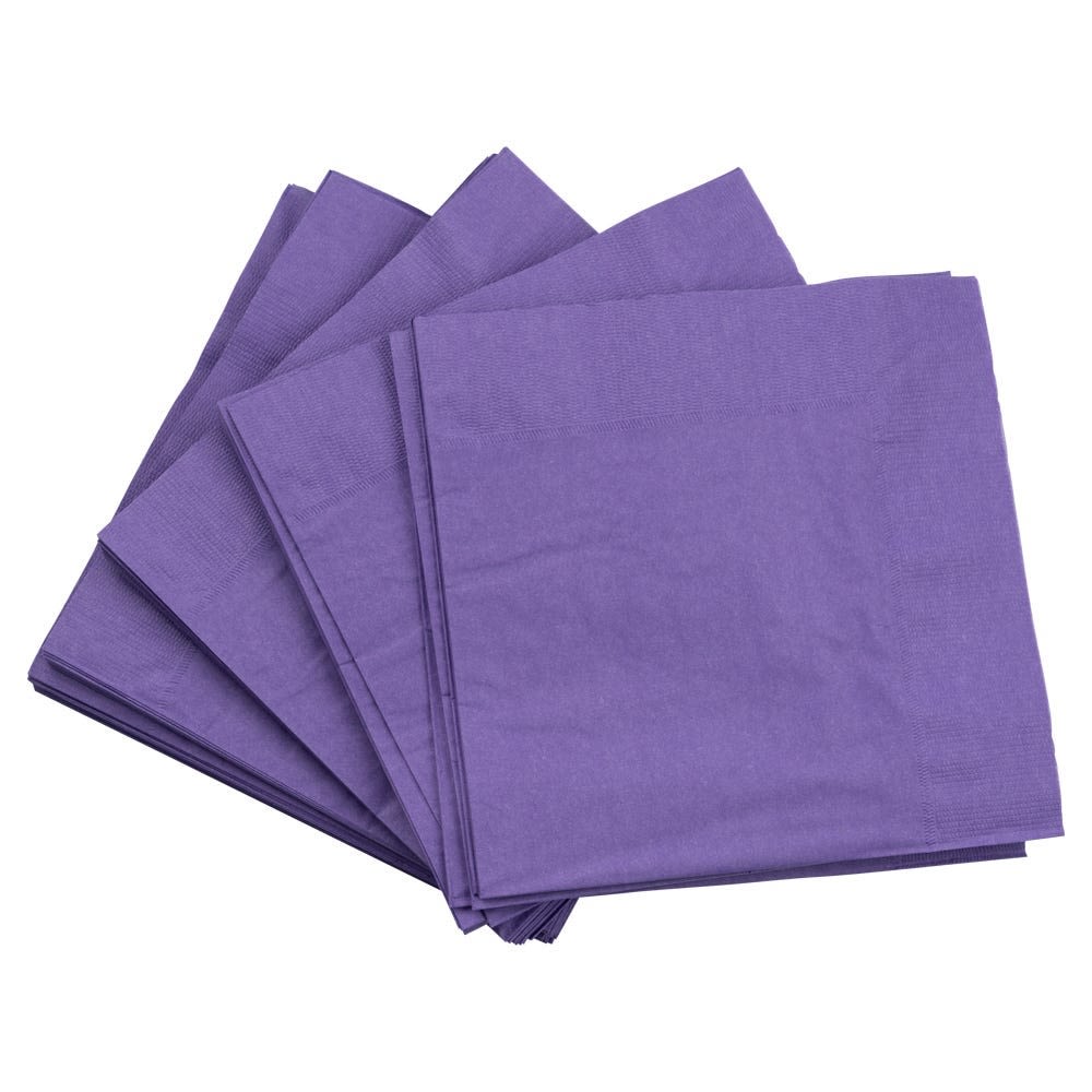 JAM PAPER Medium Lunch Napkins - 6 1/2 x 6 1/2 - Purple - 40/Pack MPN:6255620728