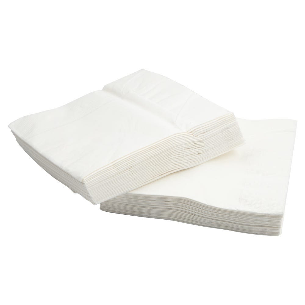 JAM PAPER Medium Lunch Napkins - 6 1/2 x 6 1/2 - White - 40/Pack MPN:6255620732
