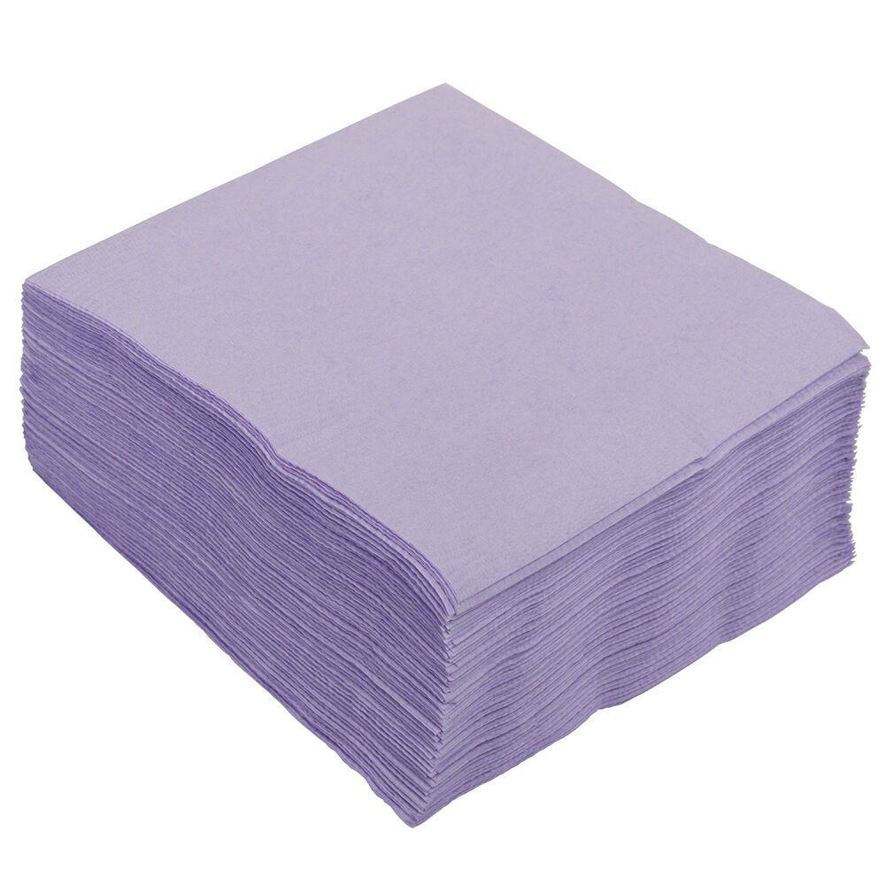 JAM PAPER Small Beverage Napkins - 5 x 5 - Lavendar / Light Purple - 40/Pack MPN:62556255LA