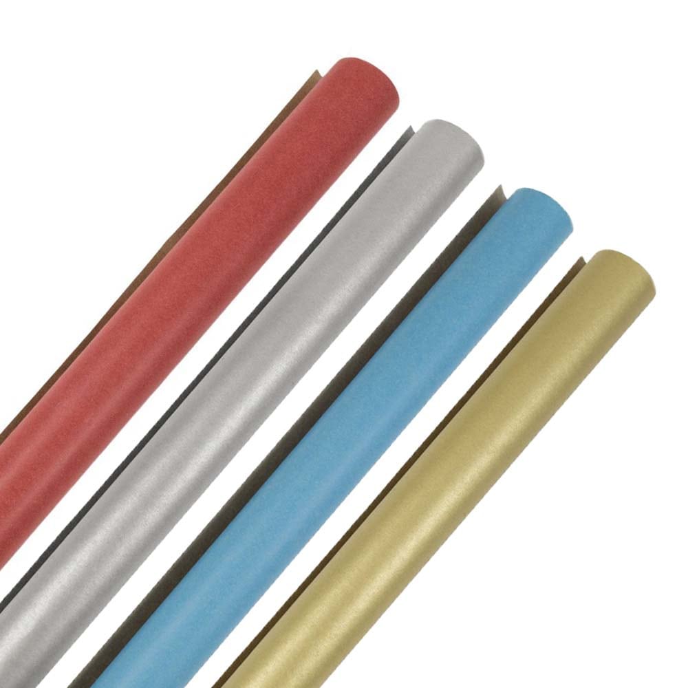 JAM Paper Wrapping Paper, 25 Sq Ft, Assorted, Pack of 4 Rolls MPN:165K25ASSTBCOD