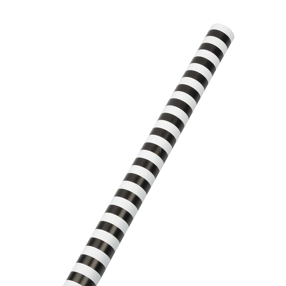 JAM Paper Wrapping Paper, Matte, 25 Sq Ft, Black & White Striped MPN:226531182OD