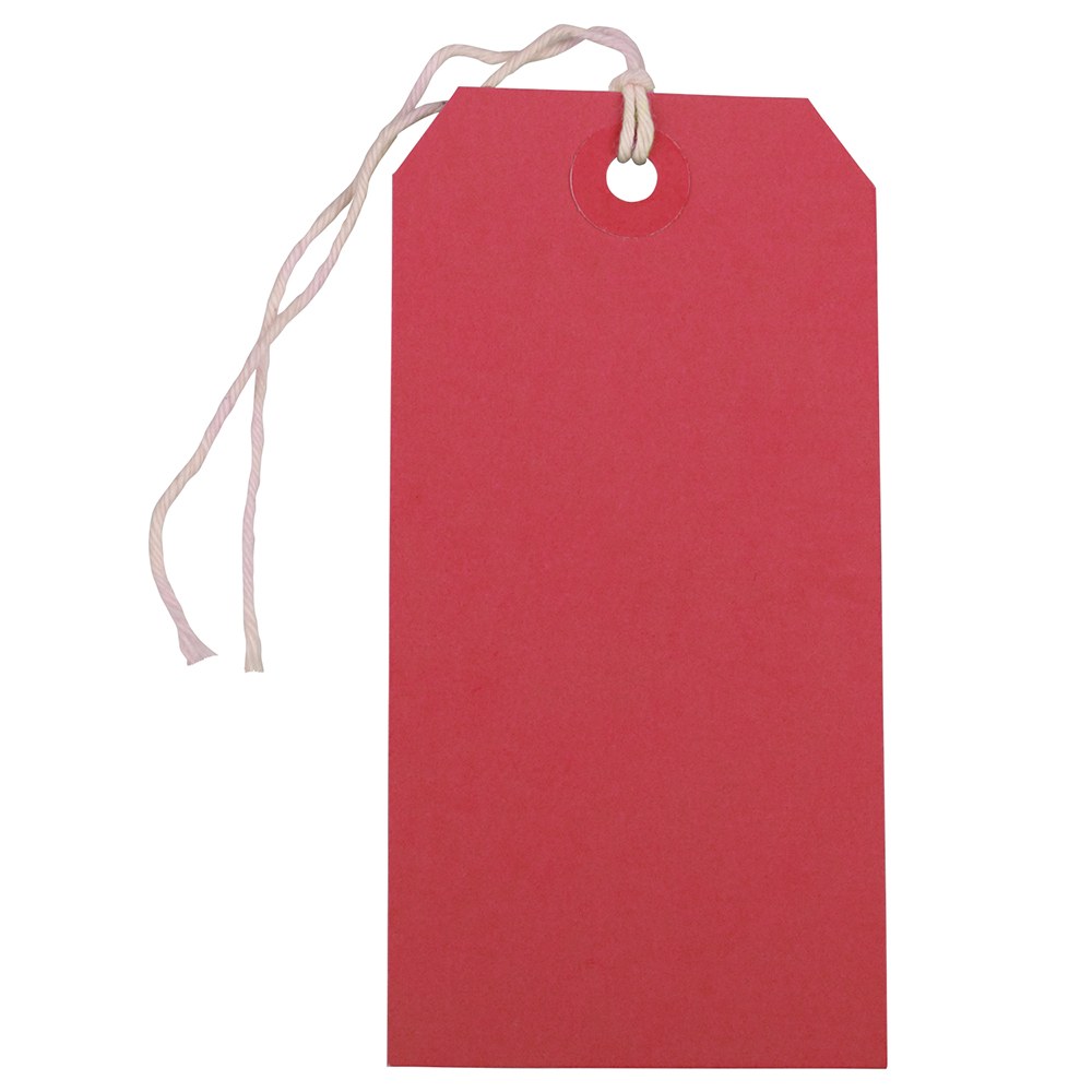 JAM Paper Medium Gift Tags, 4-3/4in x 2-3/8in, Red, Pack Of 10 Tags MPN:39197119A