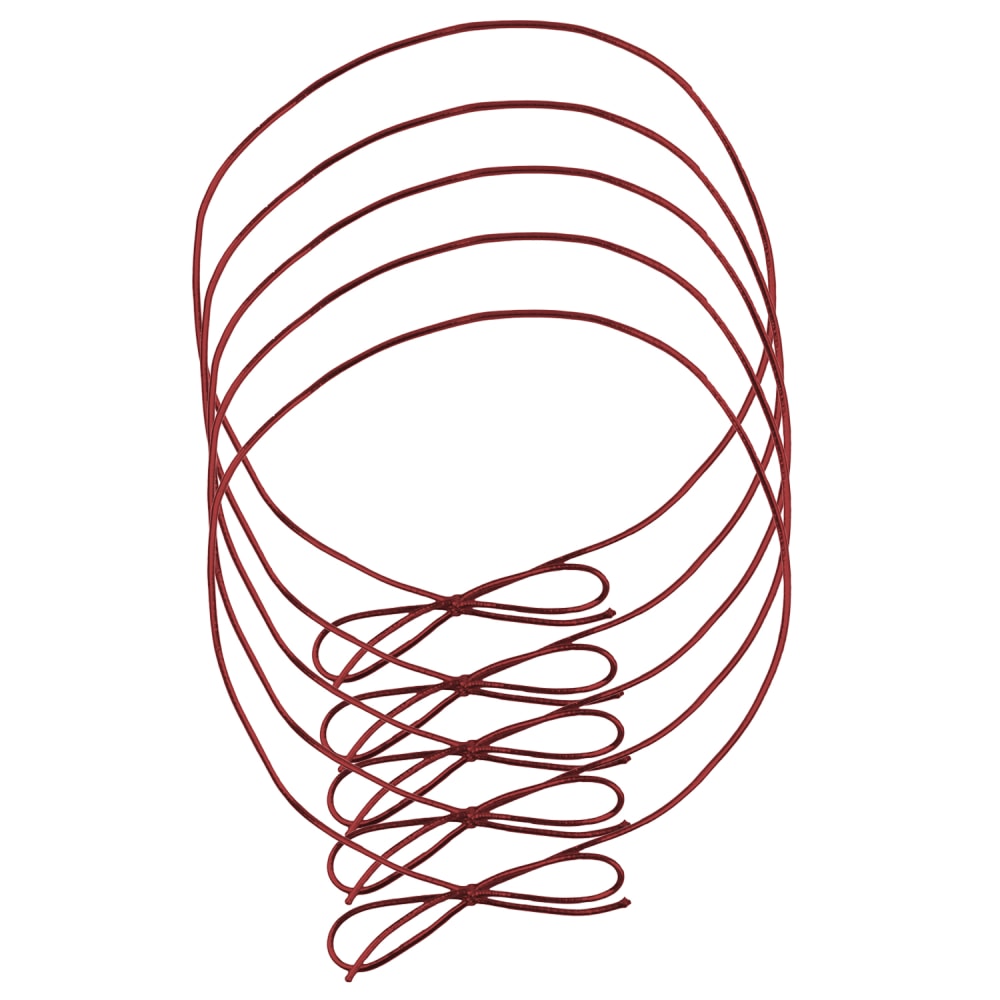 JAM Paper Small Elastic Gift Wrap String Ties, 10in, Red, Pack Of 5 Ties MPN:6564978